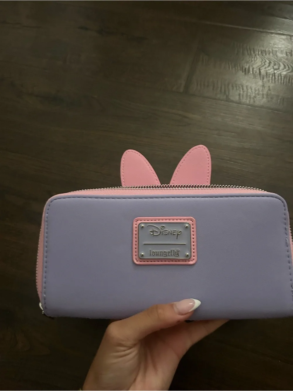 Loungefly Daisy Duck Lavender Pink Bow Zip Wallet